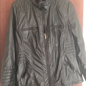 Faux Leather Motorcycle Jacket